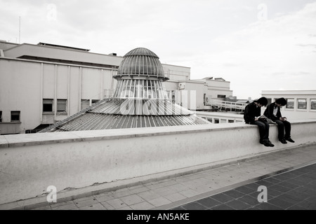 Terrazza sul tetto in gallerie Lafayette Foto Stock