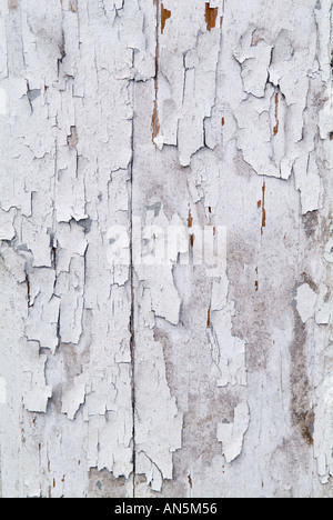 Sbucciare la vernice su legno texture e modelli Foto Stock