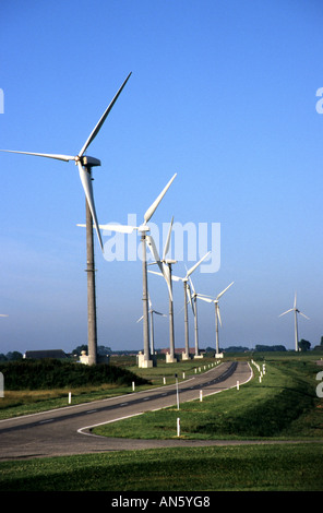 Groningen Agriturismo Mulino a Vento mulini a vento Paesi Bassi Olanda Foto Stock