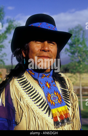 Allenroy Paquin, Native American Indian, nativi americani, artista, musicista, Bernalillo, Sandoval County, Nuovo Messico, Stati Uniti, Nord America Foto Stock