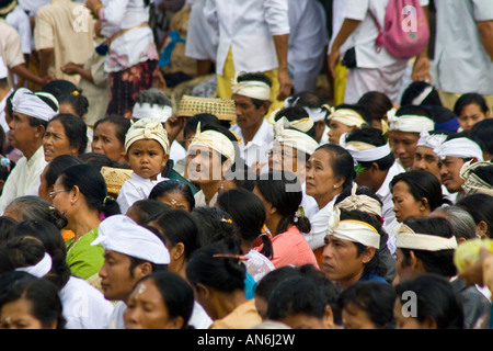 Odalan a pura Basukian o Besakih Puseh Jagat tempio indù Bali Indonesia Foto Stock