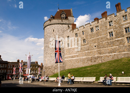 " Il Castello di Windsor e' Berkshire Inghilterra HOMER SYKES Foto Stock