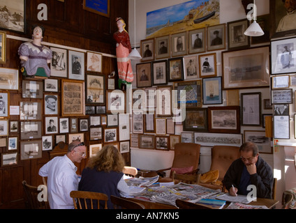 Southwold Sailors Reading Room Museum Suffolk Interior of UK England HOMER SYKES Foto Stock