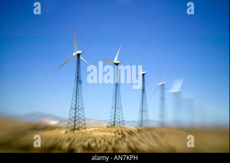 Le turbine eoliche in California, Stati Uniti d'America Foto Stock