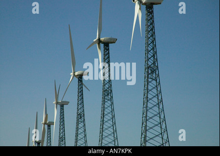 Le turbine eoliche in California, Stati Uniti d'America Foto Stock