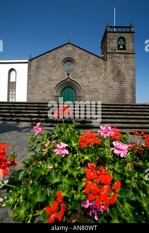 Sao Miguel Arcanjo chiesa nella città di Vila Franca do Campo isola Sao Miguel Azzorre Foto Stock