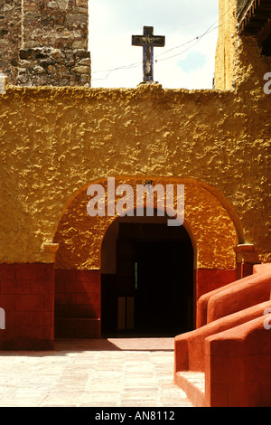 Messico, San Miguel De Allende, Cortile, Iglesia de San Francisco, 1779 Foto Stock