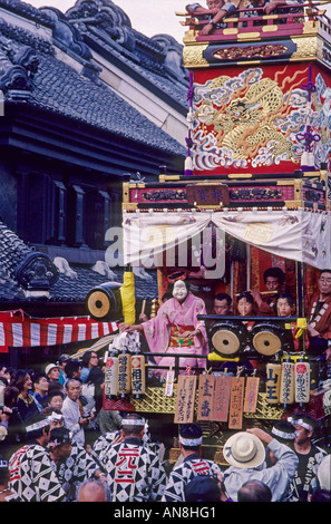 Il galleggiante a Kawagoe Maturi Festival in Saitama Giappone Asia Foto Stock