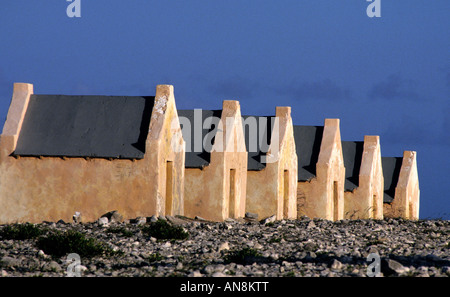 Capanne Slave Bonaire Antille Olandesi Foto Stock