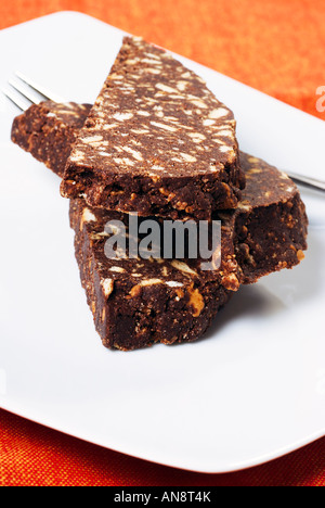 Salame di cioccolato Foto Stock