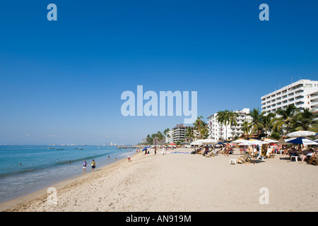 Playa Los Muertos aka Playa del Sol, Puerto Vallarta, Jalisco, Messico Foto Stock