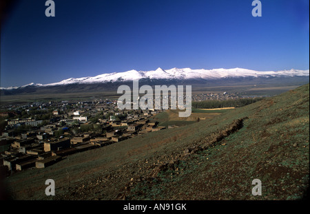 Lo splendido paesaggio oltre Litang Cina Sichuan Foto Stock