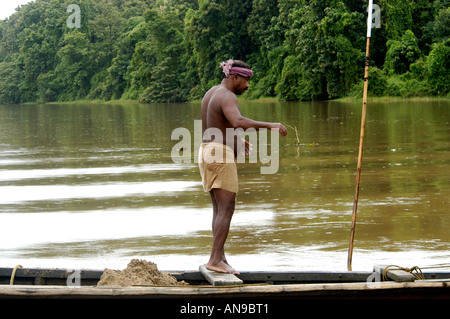 Il fiume del PERIYAR, THATTEKAD Bird Sanctuary, ERNAKULAM dist. Foto Stock