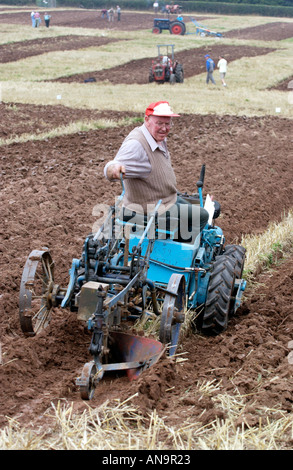 L'aratura annuale corrispondono a Pandy vicino a Abergavenny Monmouthshire South East Wales UK Foto Stock