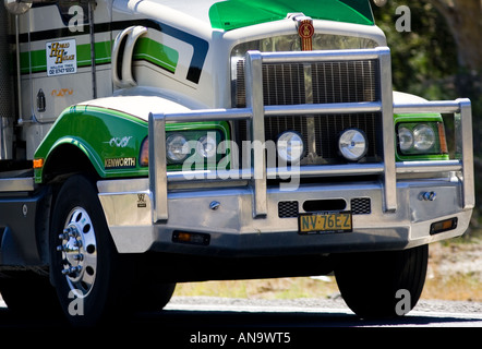 Carrello su Great Western Highway da Sydney ad Adelaide il Nuovo Galles del Sud Australia Foto Stock