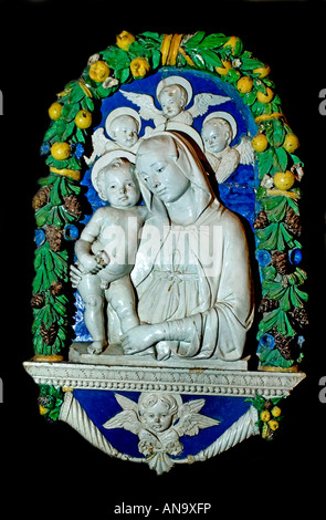 Andrea della Robbia Italiano Inizio scultore rinascimentale 1435-1525 FIRENZE Foto Stock