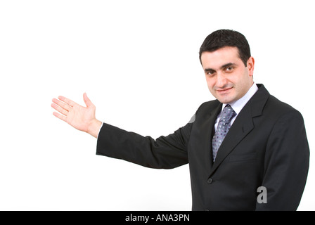 Accogliente Business man Foto Stock