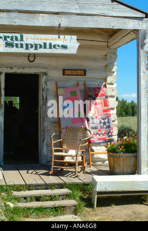 Lo storico generale Forniture Store presso Menors traghetto a Jackson Hole Grand Teton National Park Wyoming USA Foto Stock