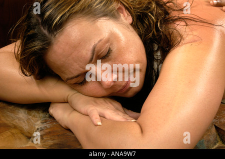 AYURVEDA IN UDAY SAMUDRA BEACH RESORT, Kovalam, TRIVANDRUM Foto Stock