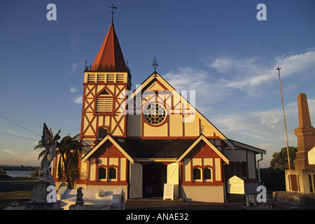 Nuova Zelanda Rotorua Ohinemutu Borgo San fedi chiesa anglicana Foto Stock