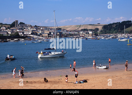 Il Kingsbridge estuario (o "alcombe Estuario ") salcombe visto dalla east portlemouth south devon mare Inghilterra uk gb Foto Stock