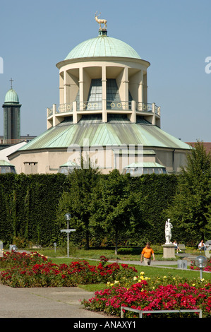 Cupola del Kunstgebäude (Casa d'arte), Stoccarda, Baden-Wuerttemberg Foto Stock