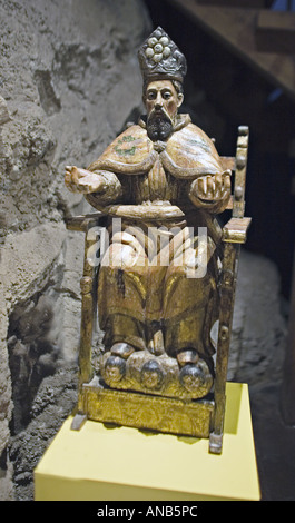 GUATEMALA ANTIGUA in legno intagliato dell'arte religiosa presenti nel museo di arte coloniale Foto Stock