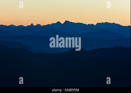 North Cascades dal Monte Rainier Foto Stock