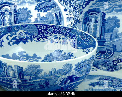 Spode Copeland Willow Pattern in ceramica Foto Stock
