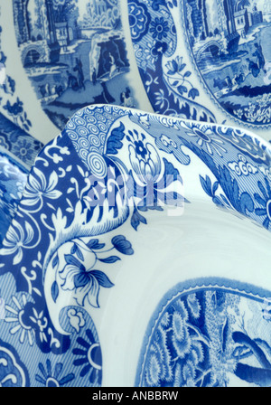 Spode Copeland Willow Pattern in ceramica Foto Stock