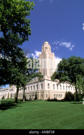 State Capitol Building Lincoln Nebraska Foto Stock