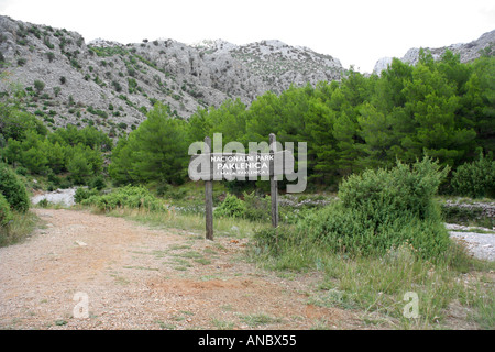 Canyon Mala Paklenica in Croazia Foto Stock