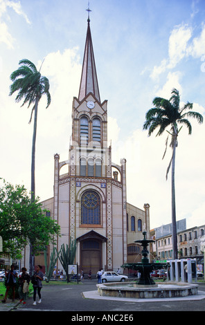 Martinica, dei Caraibi. La Cattedrale di St Louis in Indie ad ovest capitale dell'isola Fort de France Foto Stock