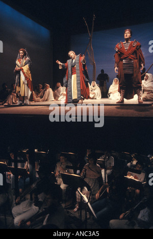 Idomeneo Being Rehearsed Glyndebourne Festival Opera Lewes Sussex 1984 1980s UK HOMER SYKES Foto Stock