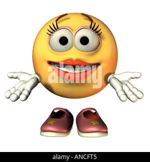 Mi dispiace Smiley Foto Stock