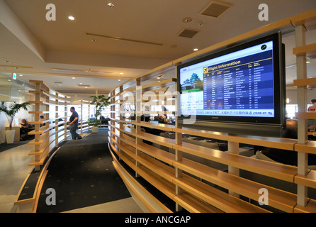 La SkyTeam Airline Lounge all'aeroporto internazionale Narita (NRT), Chiba JP Foto Stock