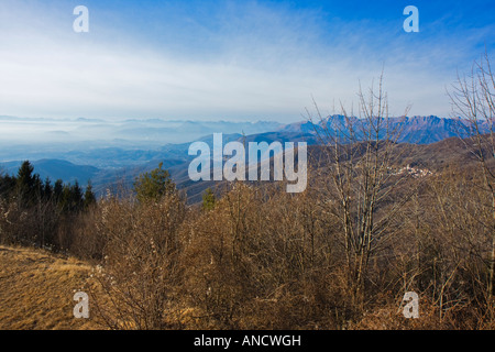 Una vista delle alpi del nord est d'Italia Foto Stock