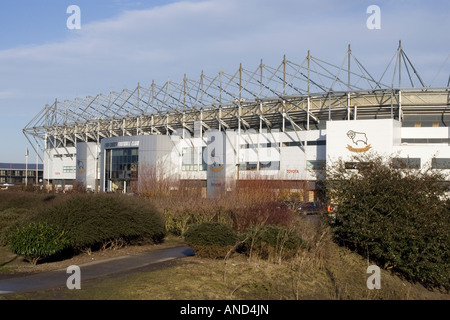 Pride Park Football Stadium, casa di Derby County Football Club nel Derbyshire Foto Stock