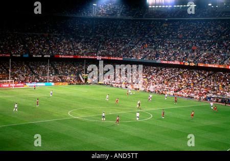 FC Barcellona vs Real Zaragoza partita di calcio allo Stadio Camp Nou a Barcellona Foto Stock