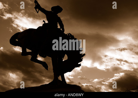 Rider sulla tempesta Foto Stock