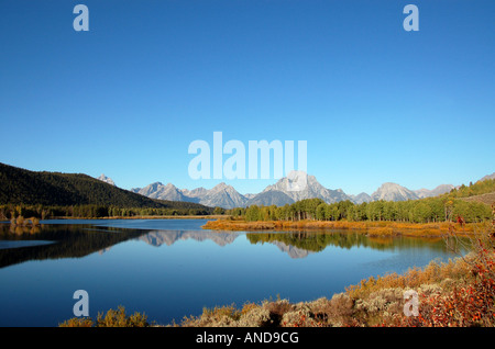 La mattina presto a lanca bend - Grand Teton National Park, Wyoming USA Foto Stock