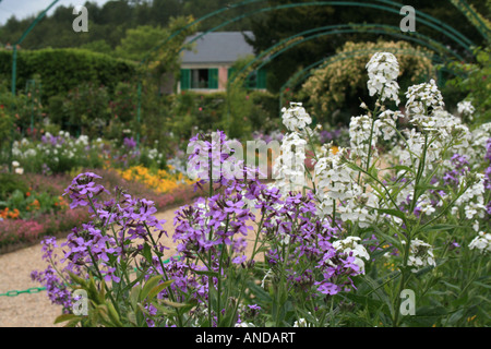 Clos Normand, Claude Monet il giardino vicino alla casa Foto Stock