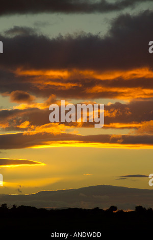 Sunset Kilmacolm Inverclyde Scozia Scotland Foto Stock