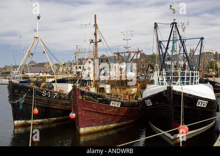 Trawler barche da pesca a Stornoway Ebridi Esterne Regno Unito Foto Stock