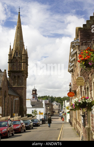 Stornoway high street Outer Hebrides Regno Unito Foto Stock