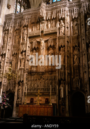 Hampshire Winchester Cathedral altare Foto Stock