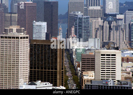 Il centro cittadino di San Francisco grattacieli Foto Stock