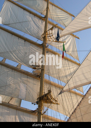 Cinque masted veliero Royal Clipper Foto Stock