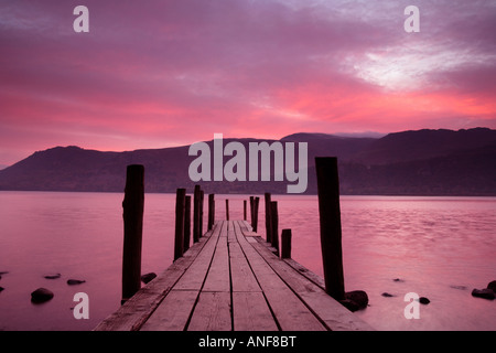 'Sunrise" sul "erwent acqua' 'Lake District' Foto Stock