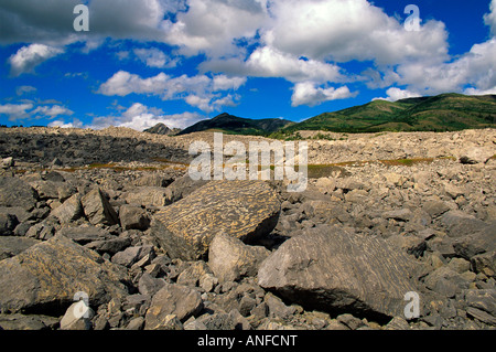 Frank slitta National Historic Site, Alberta, Canada Foto Stock